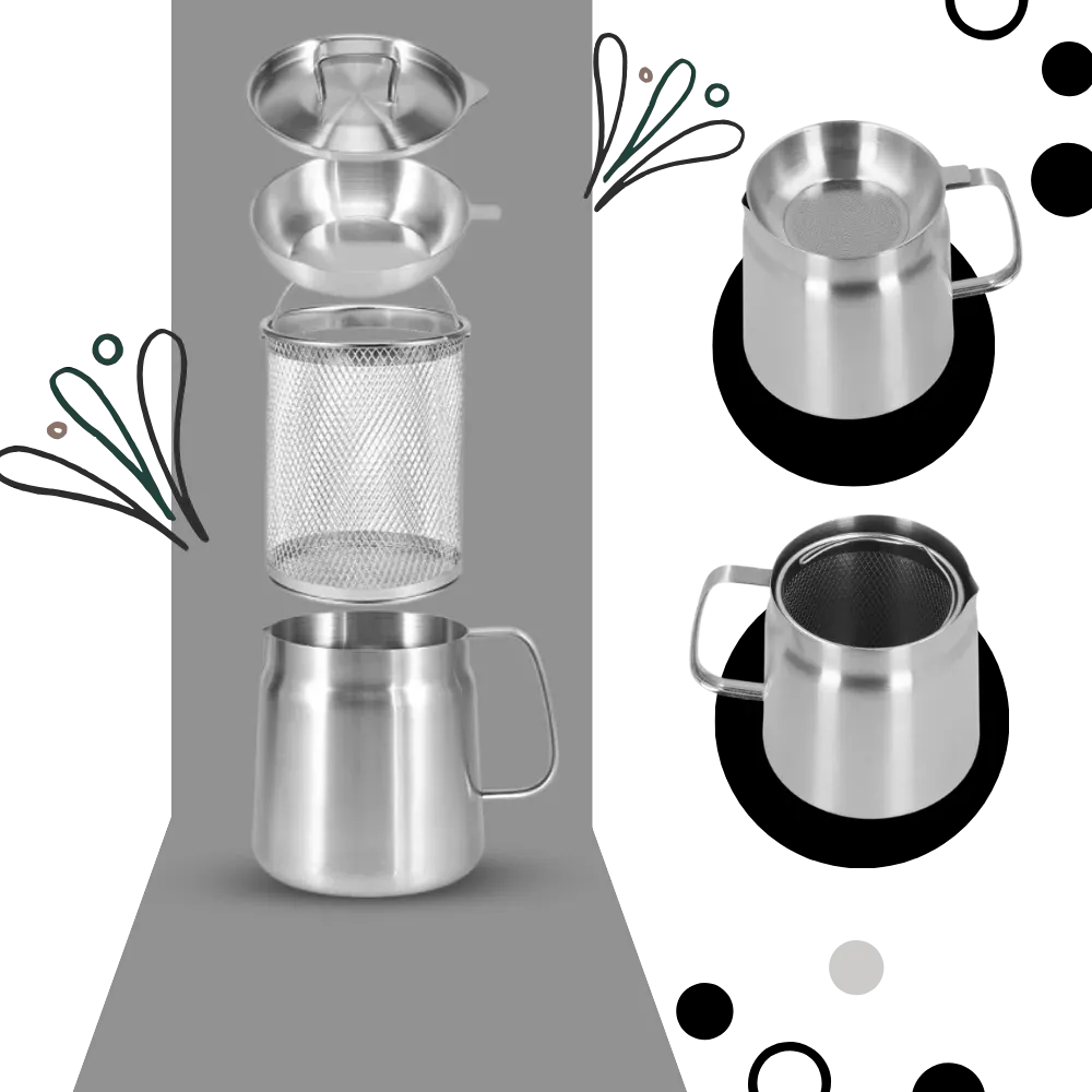 2-in-1 Stainless Steel Deep Frying Pot
