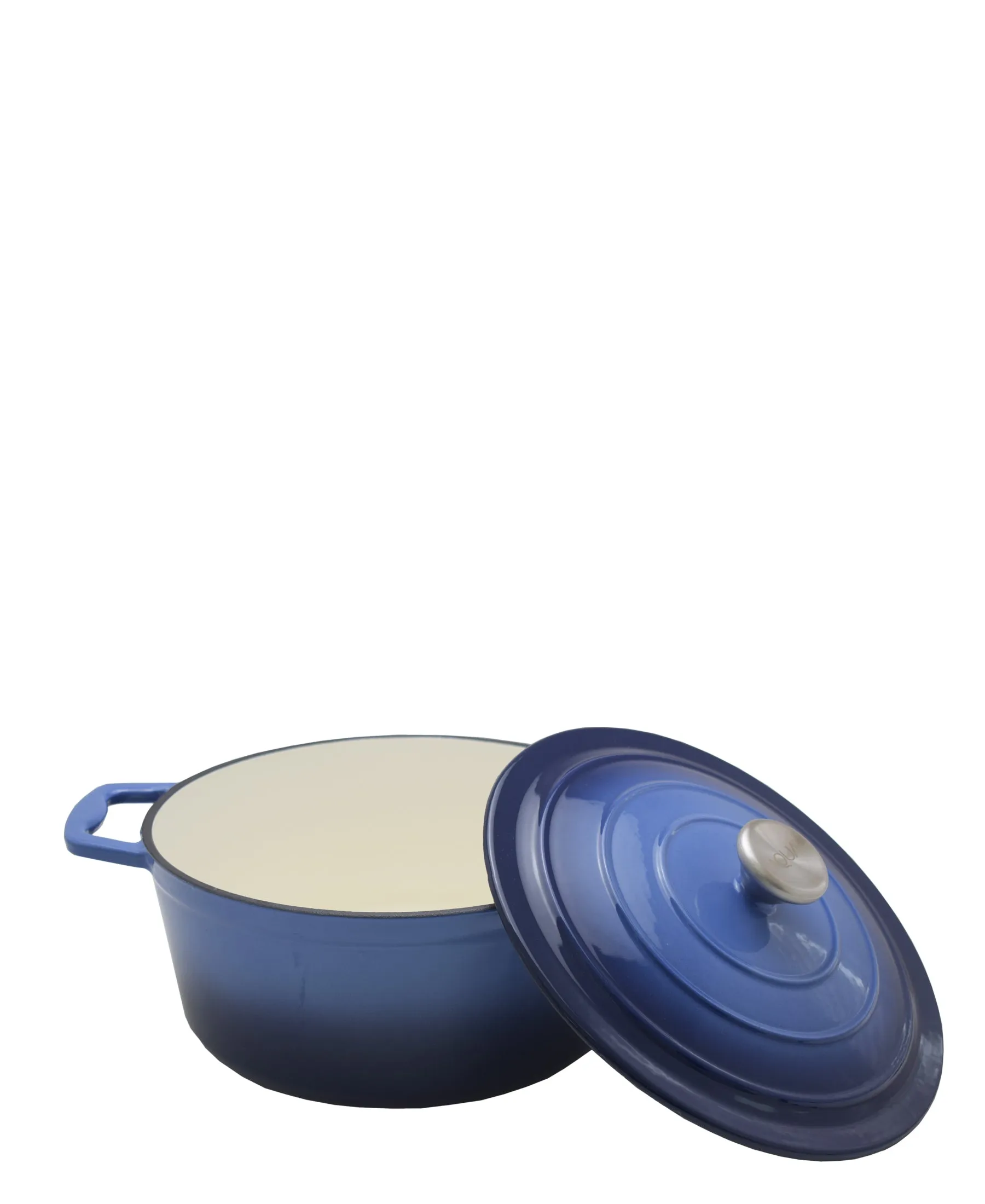 Aqua Enamel Cast Iron Pot 4.8L - Blue