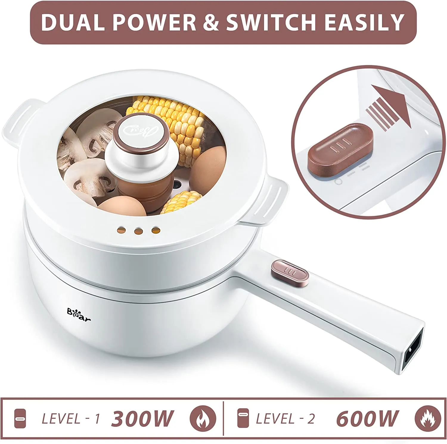 Bear Electric Multifunctional Electric Pot DRG-E15P6