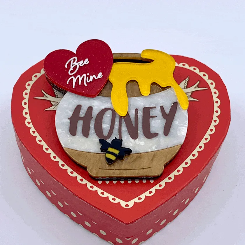 Bee Mine, Honey Brooch