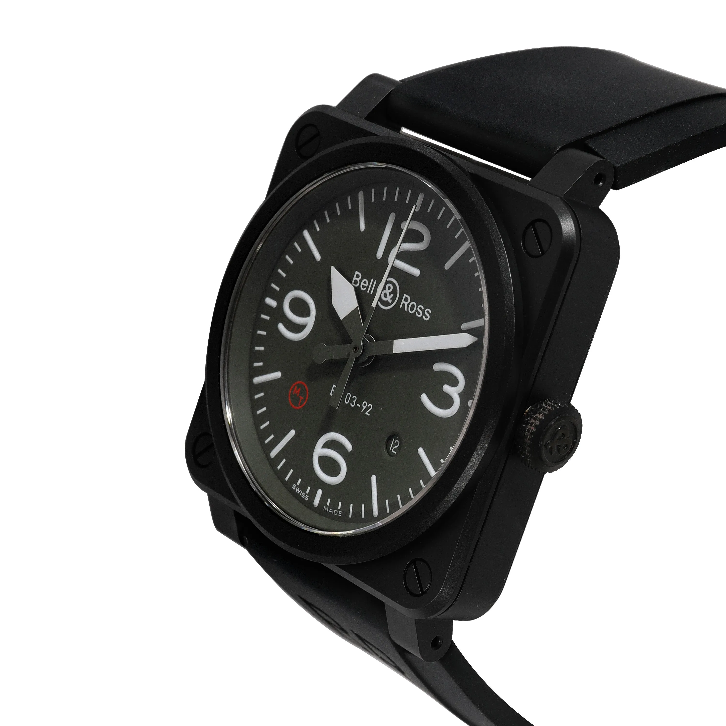 Bell & Ross Military Type BR03-92-MIL Mens Watch in  Ceramic