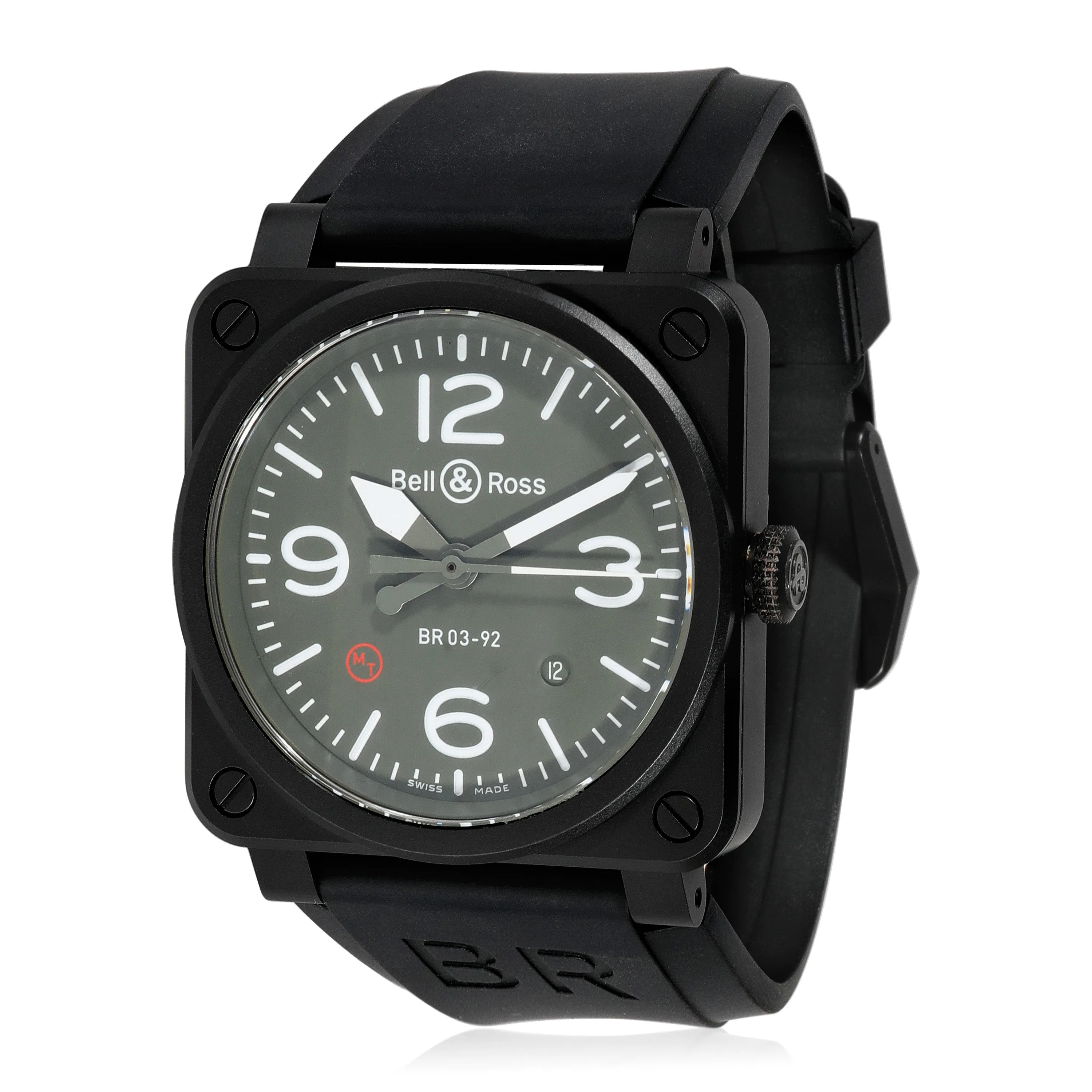 Bell & Ross Military Type BR03-92-MIL Mens Watch in  Ceramic