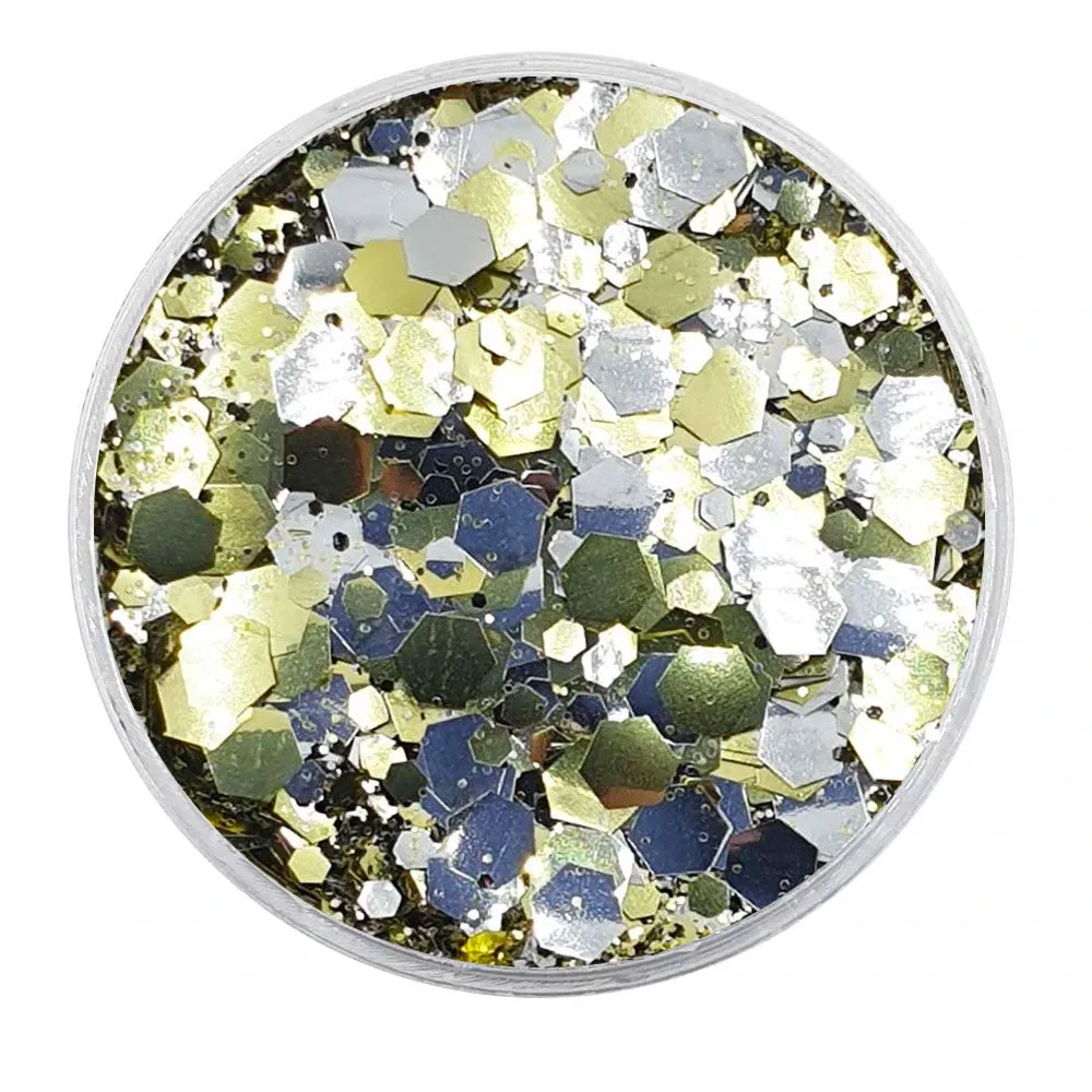 Biodegradable Metallic Gold & Silver Glitter - Festival Glitter Mix (BioElectric)