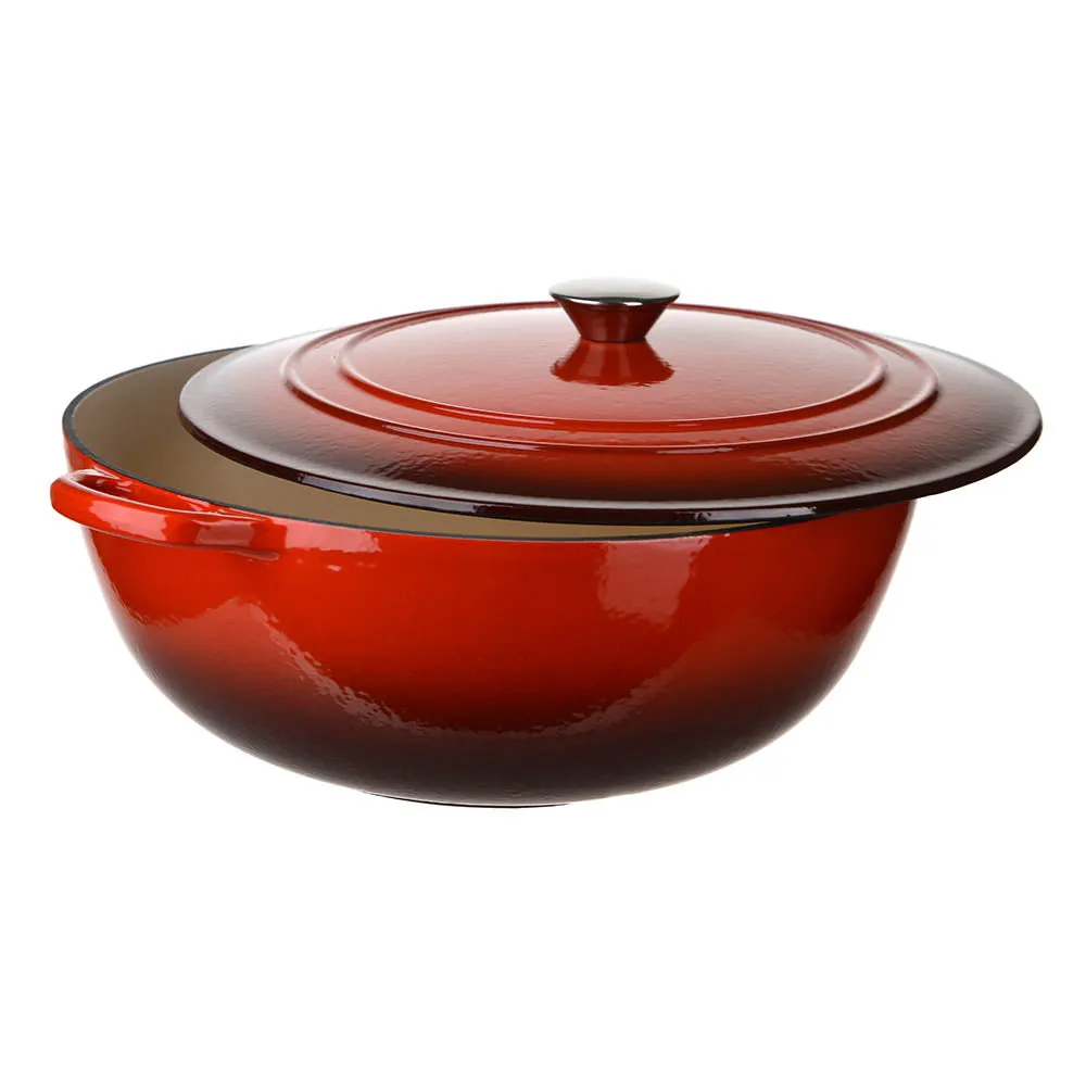 Cast Iron Pot Red 7L