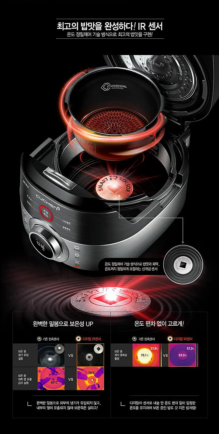 Cuchen Meejak IR Pressure Rice Cooker 10 Cup CJR-PK1010RHW