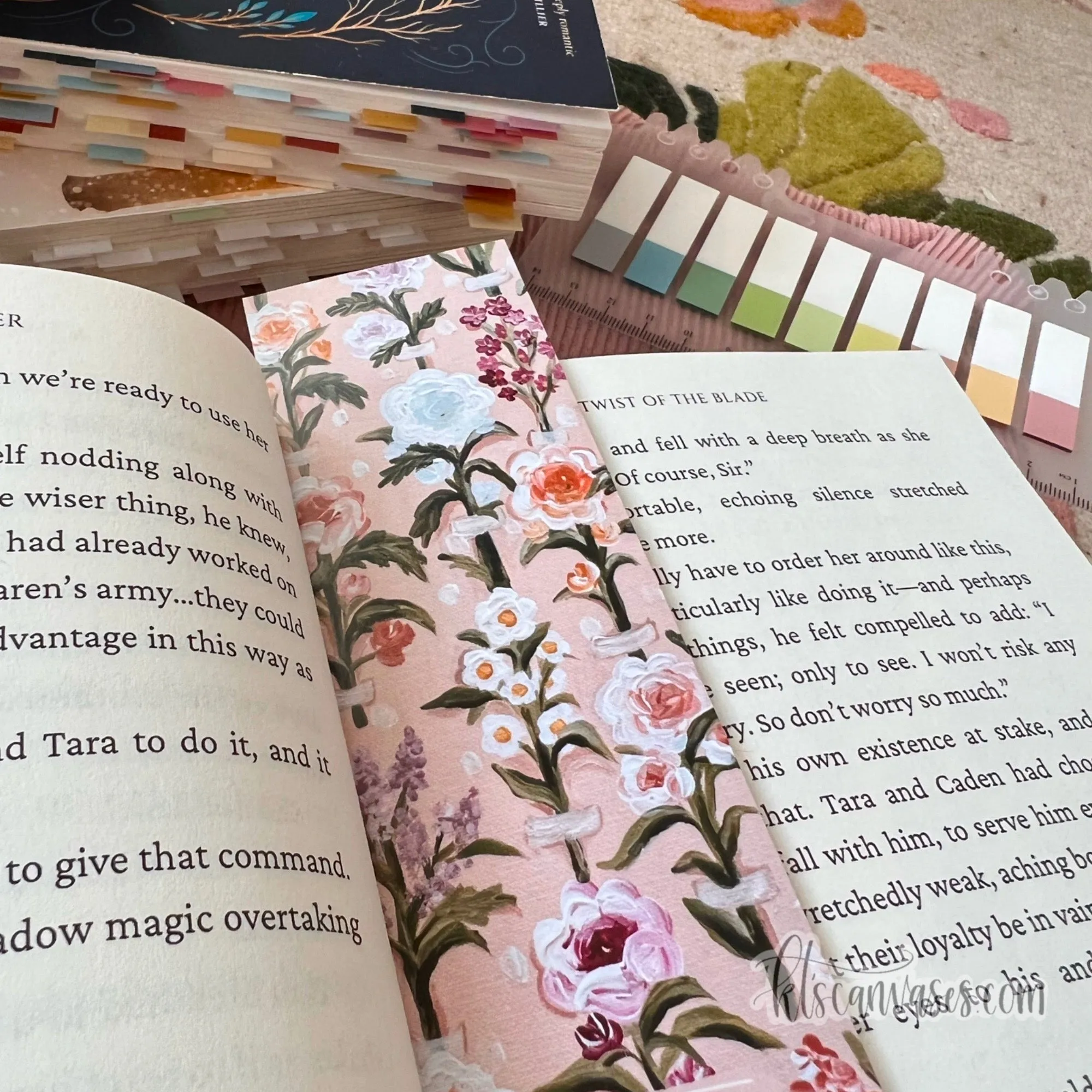 Flower Wall Double Sided Bookmark