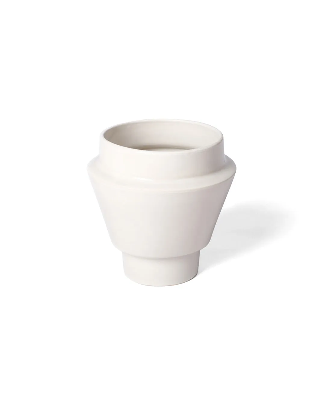 Glazed Boia Clay Pot - White
