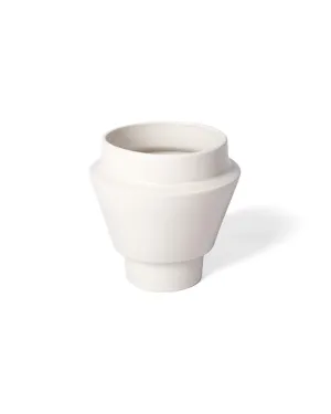 Glazed Boia Clay Pot - White
