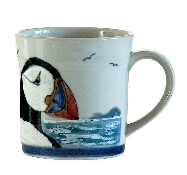 Highland Stoneware Puffin Mug - 1 Pint