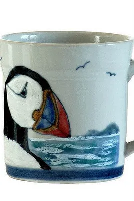 Highland Stoneware Puffin Mug - 1 Pint