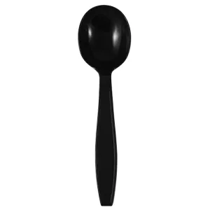 Karat PP Extra Heavy Weight Soup Spoons - Black - 1,000 ct