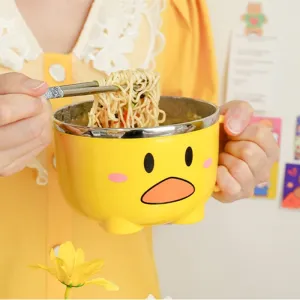 Kawaii Duck Ramen Noodles Bowl