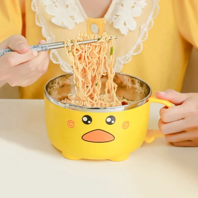 Kawaii Duck Ramen Noodles Bowl