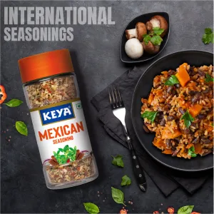 Keya Mexican Seasoning 50g l Natural & Healthy Spice Blend for Pizza, Pasta| Glass Bottle | Premium Herbs and Spices I No Preservatives