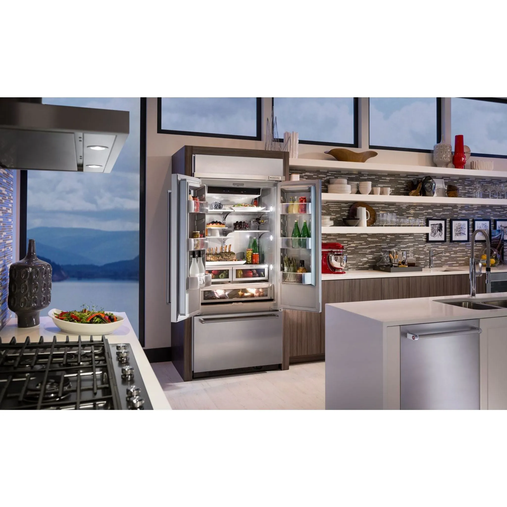 KitchenAid  36" 5-Burner Gas Cooktop with Griddle (KCGS956ESS)