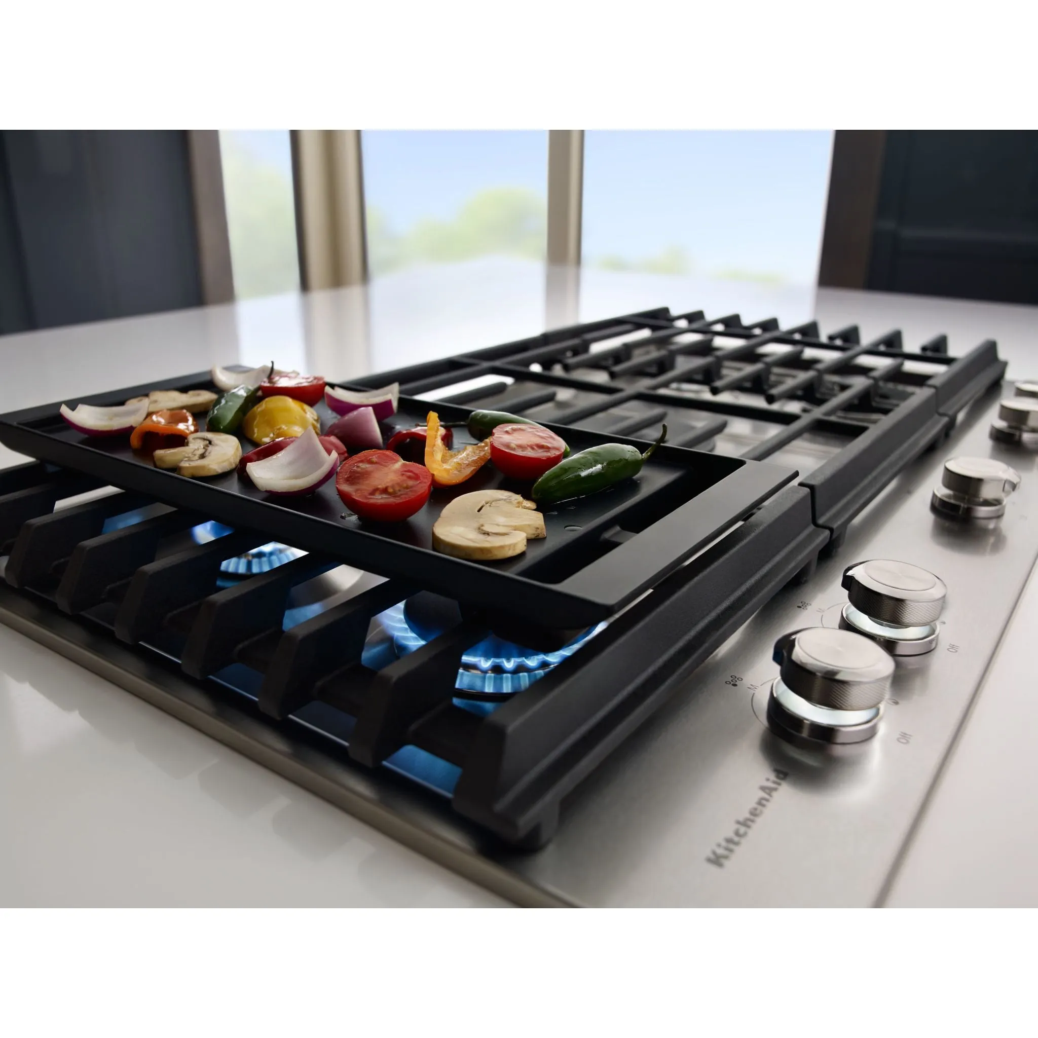 KitchenAid 36" Gas Cooktop (KCGS956ESS) - Stainless Steel