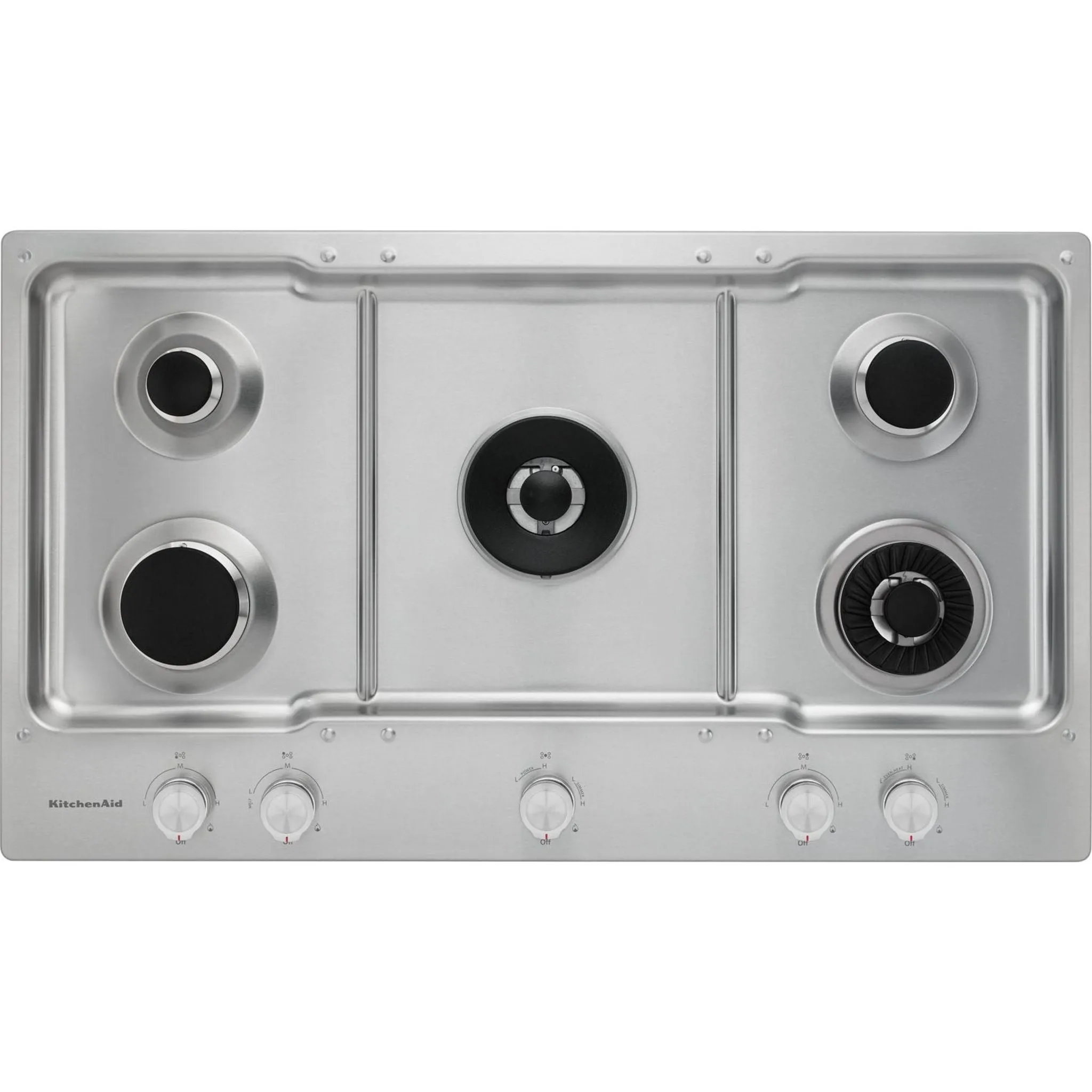 KitchenAid 36" Gas Cooktop (KCGS956ESS) - Stainless Steel