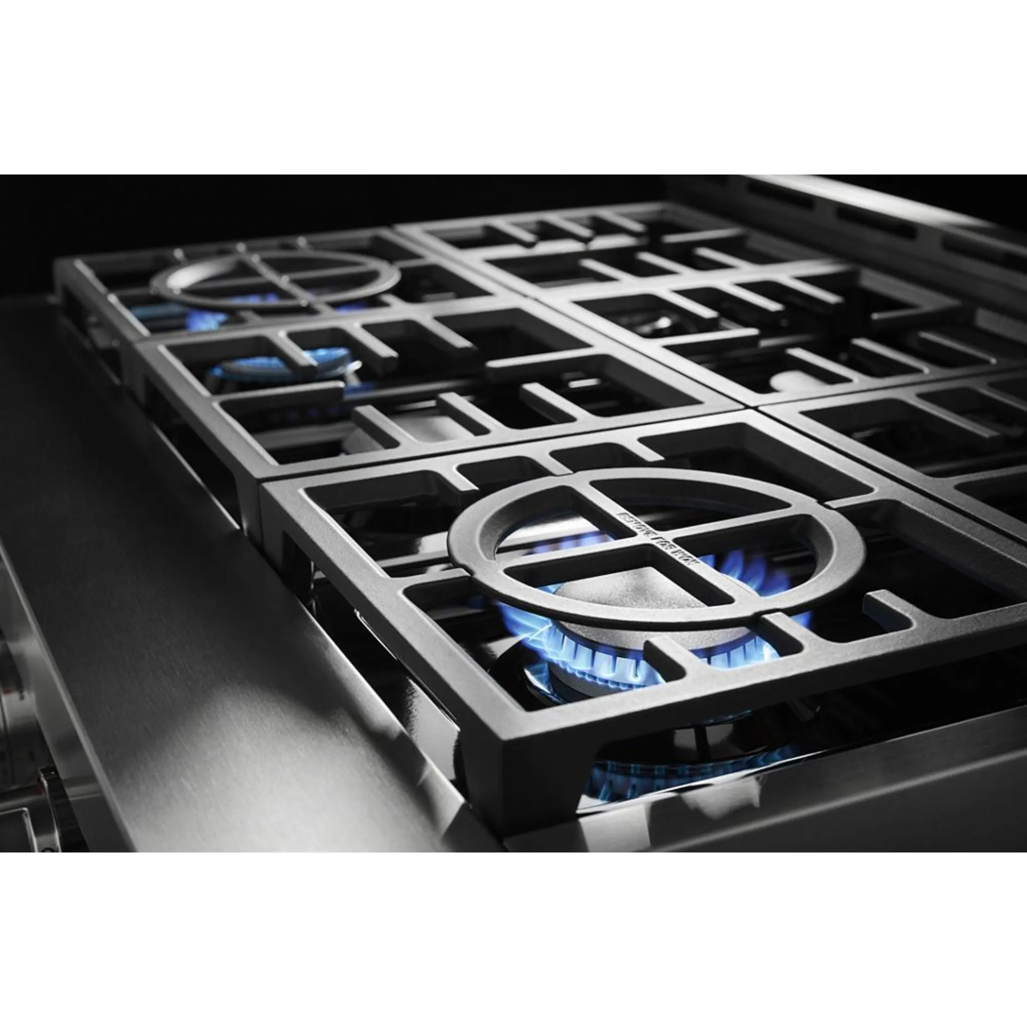 KitchenAid  48'' 6-Burner Commercial-Style Gas Rangetop with Griddle (KCGC558JSS)