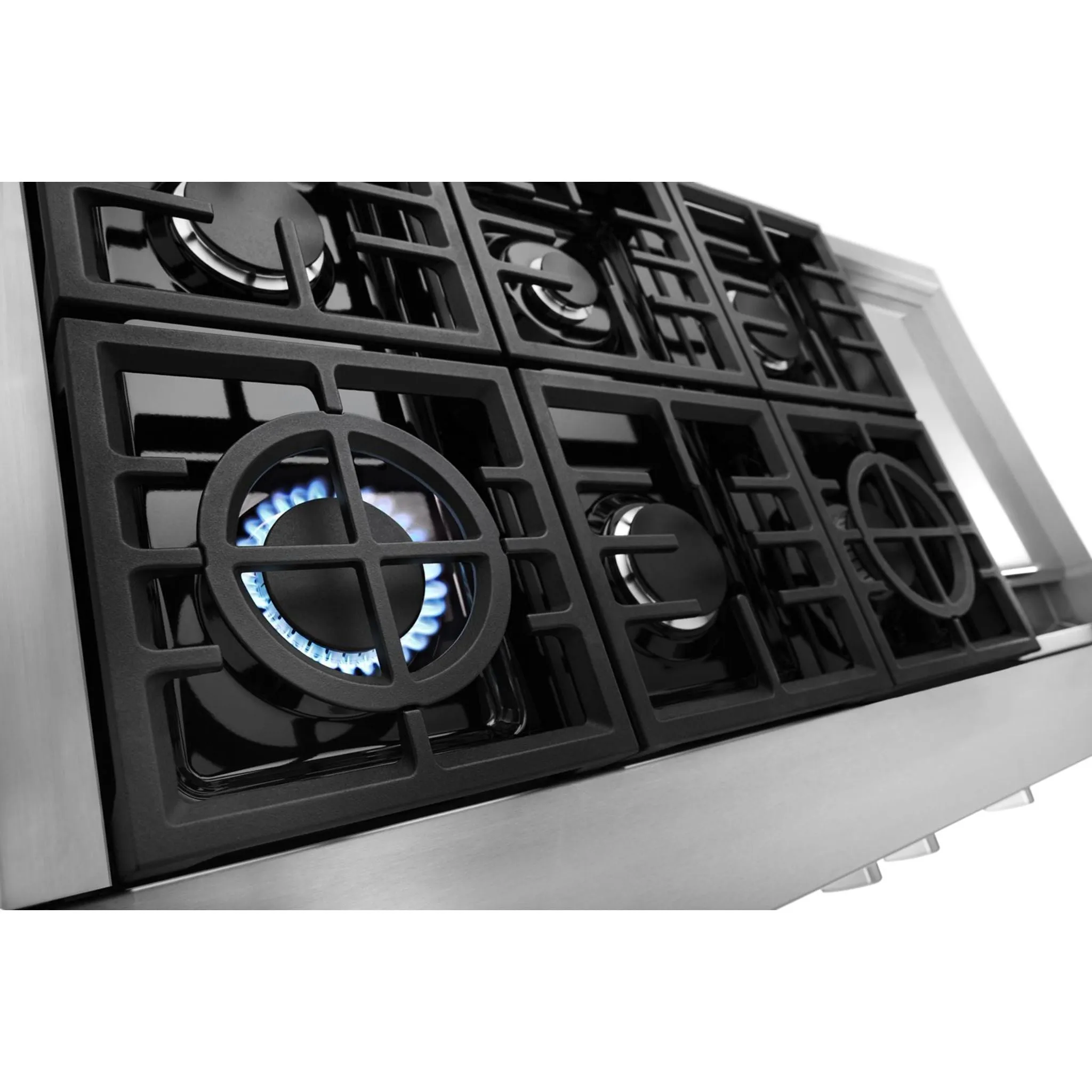 KitchenAid  48'' 6-Burner Commercial-Style Gas Rangetop with Griddle (KCGC558JSS)