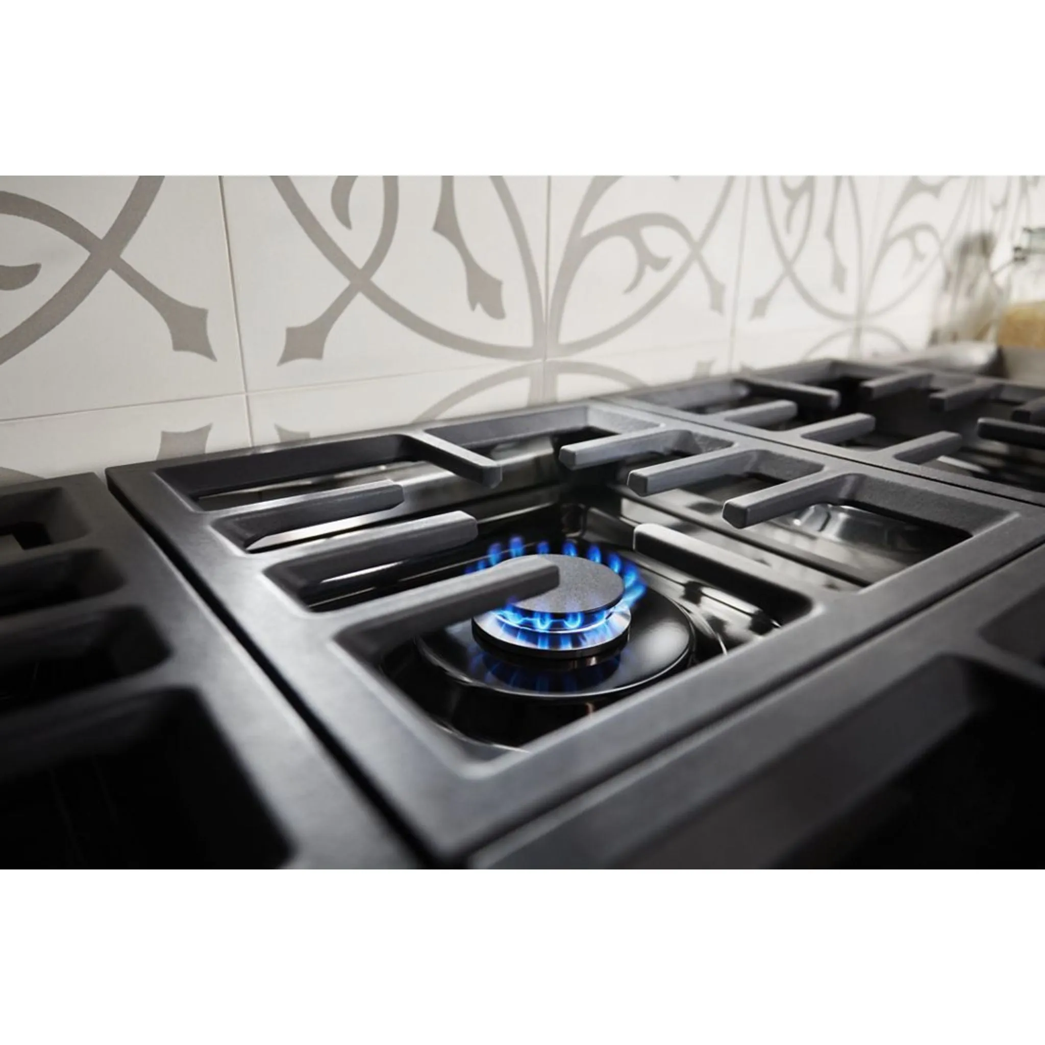 KitchenAid  48'' 6-Burner Commercial-Style Gas Rangetop with Griddle (KCGC558JSS)