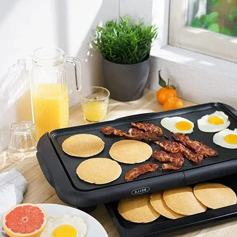 Large Tabletop Home Kitchen Pancake Griddle Maker Machine 24"