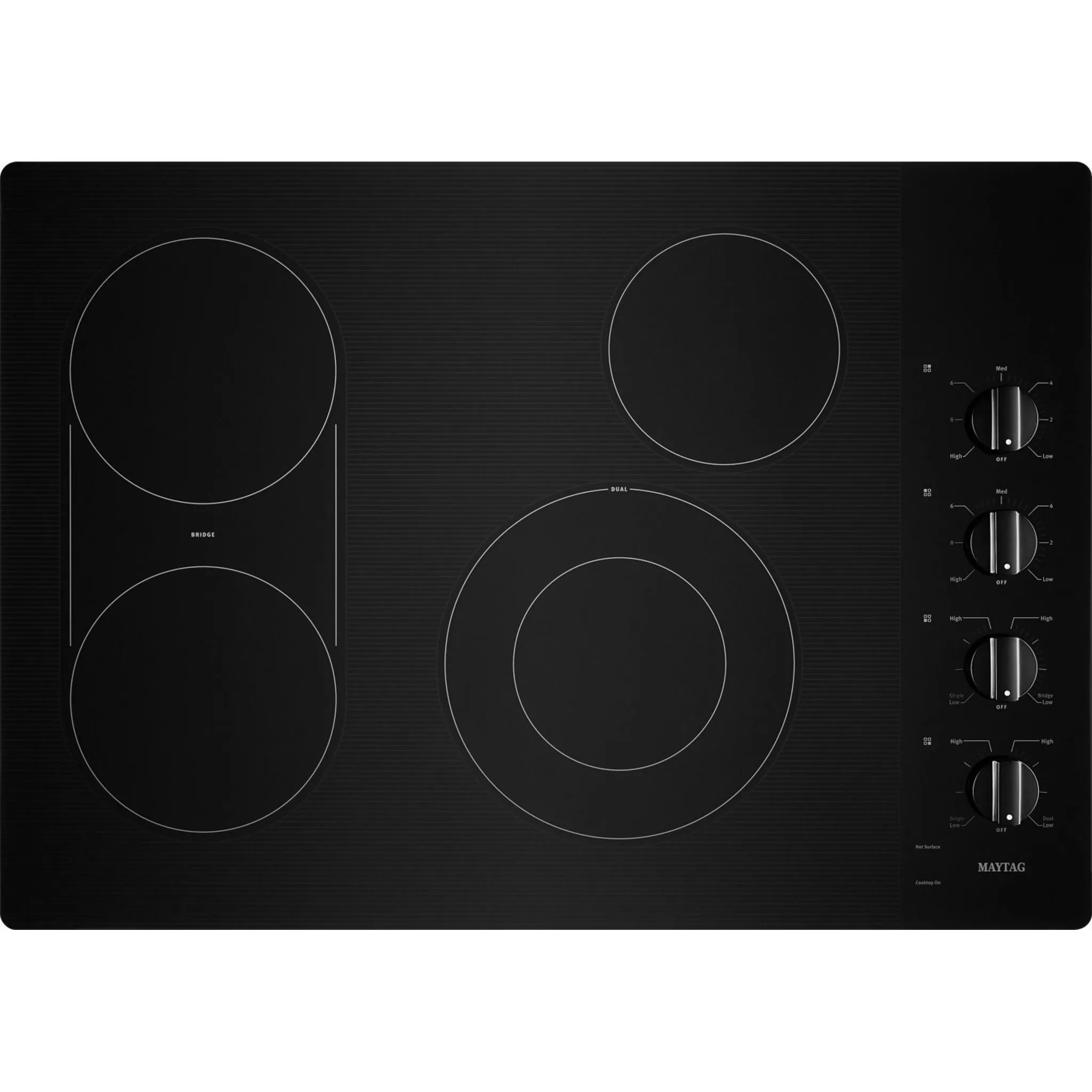 Maytag 30" Electric Cooktop with Reversible Grill and Griddle (MEC8830HB)