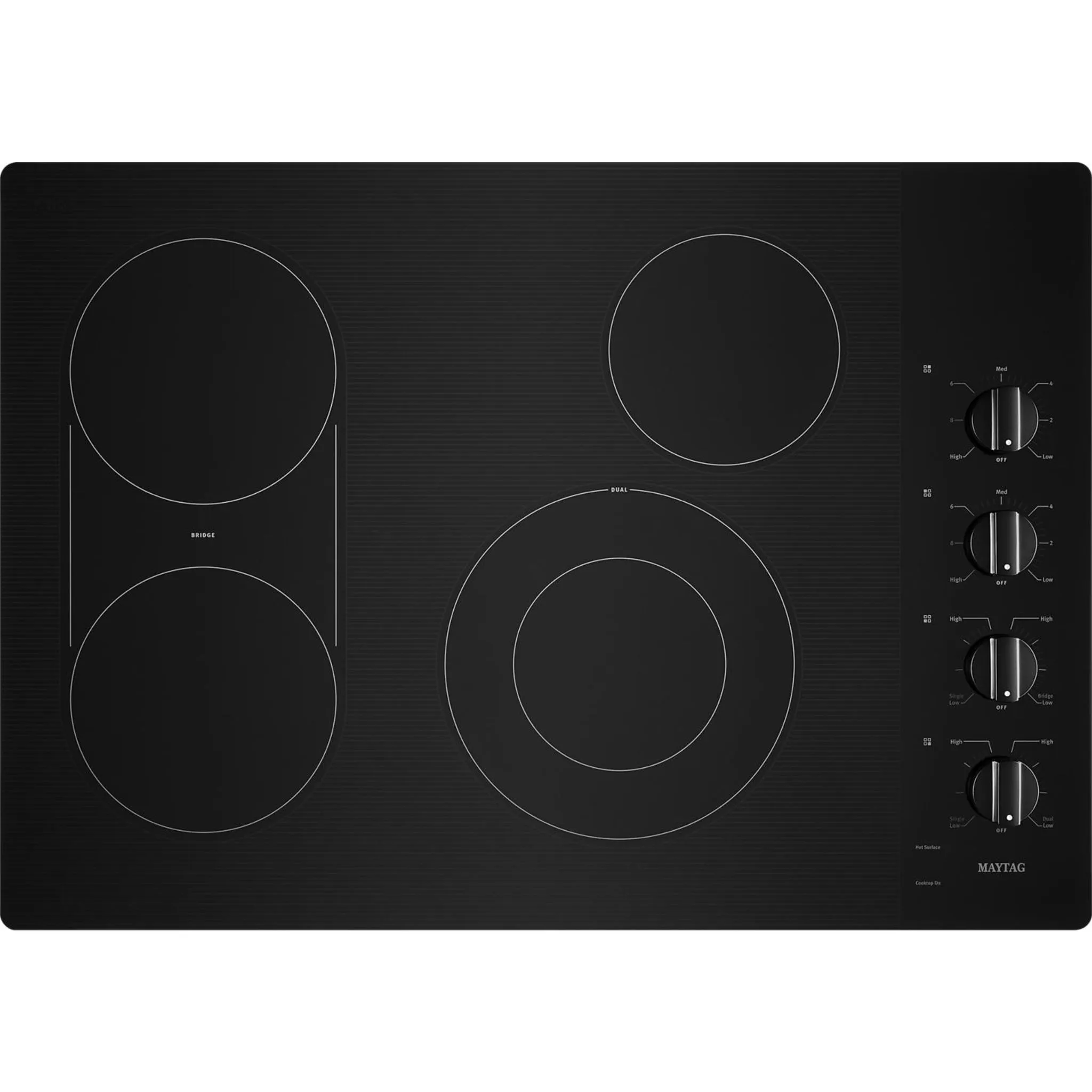 Maytag 30" Electric Cooktop with Reversible Grill and Griddle (MEC8830HB)
